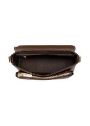 Brown women's shoulder bag TOREC-1063-1H(Z26), product view inside on white background.