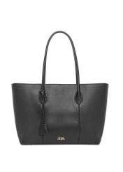 Black women's shopper bag TOREC-1241-9I(Z26) - front product view, on a white background.