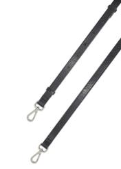 Classic black leather women's handbag TORES-1371-99(Z26), view of the product strap on a white background.