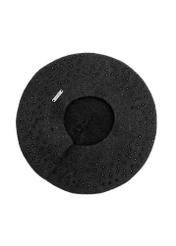 Black women's beret CZADT-0167A-99(Z25), product view from below on a white background.