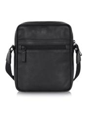 Black large leather men's postbag TORMS-0418-99(W24)-05