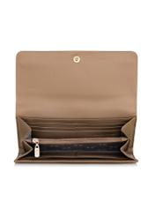 Large beige leather women's wallet PORES-0893-81(Z23)-04