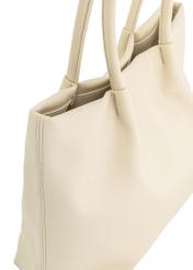 Cream large women's handbag TOREC-1031-12(W25)-06