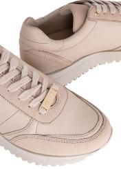 Beige leather women's sports shoes BUTYD-1099-80(Z24)