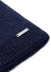 Navy blue women's hat CZADT-0209-69(Z25) - close-up of the detail on a white background.