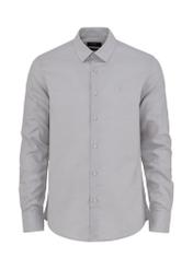 Grey men's slim shirt KOSMT-0302-80(W24)-03