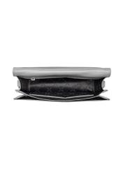 Smooth graphite women's handbag TORES-1437-9D(Z26). Top view on a white background.