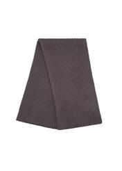 Men's gray winter scarf SZAMT-0016-9B(Z26), folded product view on white background.