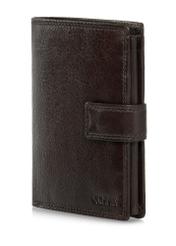 Leather clasp brown men's wallet PORMS-0605-89(W24)-06