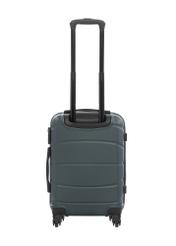 Small suitcase on wheels WALAB-0077-8C-19(W26), product view from the back on a white background.