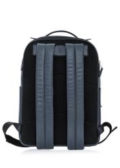 Navy blue men's leather backpack PLCMS-0018D-69(W25)-04