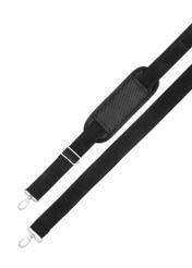 Black men's nylon bag TORMN-0420-99(W26), product strap view on white background.