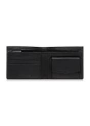 Men's black leather wallet PORMS-0547-99(W23)-04