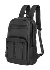 Black men's backpack TORMN-0431-99(Z26), angled product view on a white background.