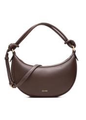 Brown small women's hobo bag TOREC-1097-89(Z25), front product view on white background.