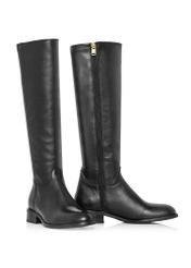 Black leather boots BUTYD-1135-99(Z24)-02