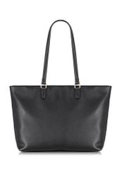 Black women's handbag with pocket TOREC-0753-99(W23)-04