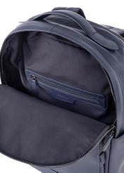 Navy blue leather men's backpack PLCMS-0018-69(W24)-05