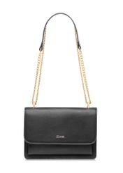 Black women's handbag on a chain TOREC-1100-99(Z25), front product view on a white background.