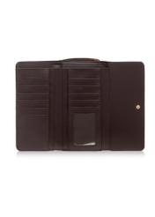 Large brown croco women's wallet POREC-0351-90(Z23)-04