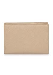 Women's beige leather wallet with RFID protection PORES-0805RFID-82(W24)-02