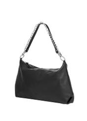 Black leather women's handbag TORES-1320-99(Z26) - diagonal product view, on a white background.
