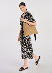 Straw women's shoulder bag TOREC-1039-25(W25)