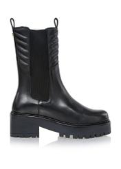 Women's high leather boots BUTYD-1021-99(Z23)-01