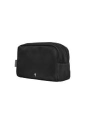 Black women's cosmetic bag TOREN-0348-99(Z26), diagonal product view on a white background.