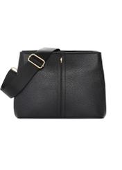Black women's imitation leather handbag TOREC-1261-9I(Z26), front product view on white background.