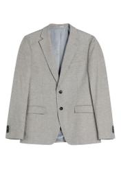 Beige men's suit jacket MARMT-0013-1B(W26), front product view on white background.