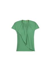 Women's green blouse BLUDT-0047-51(W19)-01