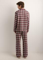 Men's two-piece pyjama set PZMMT-0001-00(Z26), rear view on a model. Full-body view.
