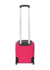 Cabin suitcase on wheels WALAB-0040-5E-16(W26), product back view on white background.