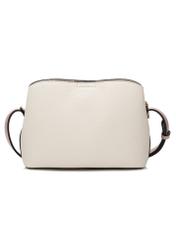 Cream small women's handbag TOREC-0768-0P(W26), product view from the back on a white background.