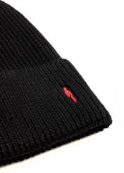 Black men's cap CZAMT-0084-99(Z25), close-up of the product detail on a white background.