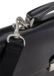 Black leather briefcase VB-200A-99(KS)-07