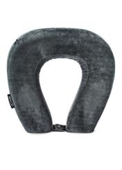 Gray travel pillow AW-014-0002-91(W25), product view from the front on white background.