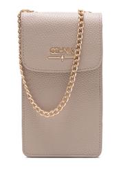 Beige women's pouch TOREC-1112-80(Z25), front product view on white background.