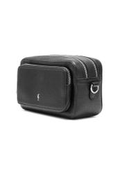 Black leather women's handbag TORES-1036D-99(Z25), diagonal product view on a white background.