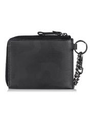 Men's leather wallet with chain PORMS-0526-99(W23)-03