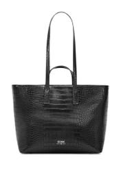 Black women's shopper handbag TOREC-1204-9G(W26), front product view on white background.