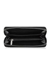 Black large women's wallet with rivets POREC-0383-99(W24)-05