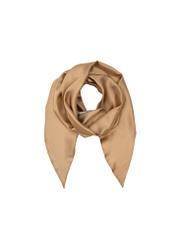 Silk beige women's scarf SZADT-0169-82(W24)-01