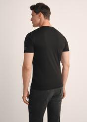 Men's basic T-shirt set ZESMT-0040-00(KS), back view of the product on the model against a white background. Half of the silhouette visible.