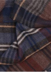 Men's checkered scarf SZAMT-0088-7I(Z26), close-up of the product detail.