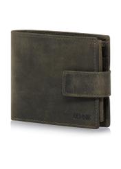 Small khaki leather men's wallet PORMS-0546-54(W23)-02