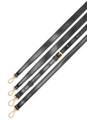 Black women's messenger bag TOREC-1167-9F(W26), view of the product straps on a white background.