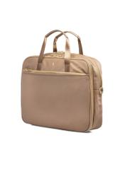 Beige large women's laptop bag TOREN-0305-81(W25)-02
