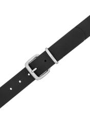 Black leather women's belt PASDS-0312A-99(Z25)